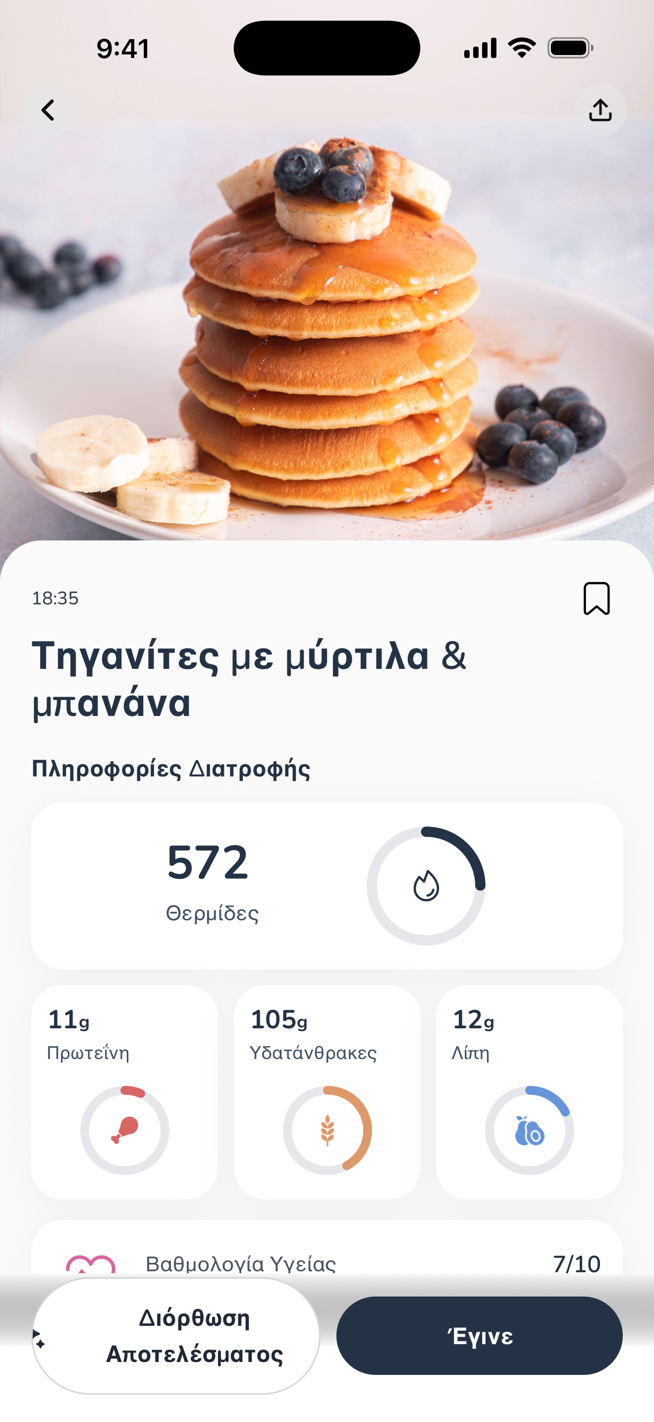 Θρεπτικά στοιχεία μετά τη σάρωση